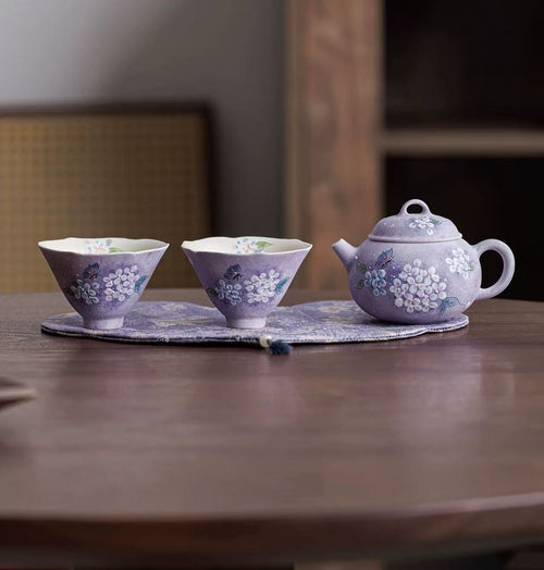 Hand-Painted Tea Set